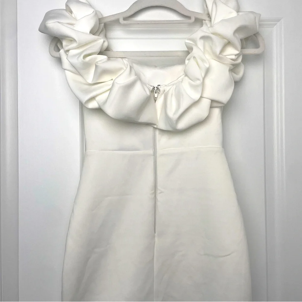 WINDSOR- Kiari Formal Off the Shoulder Ruffled Dress - Picture 8 of 9